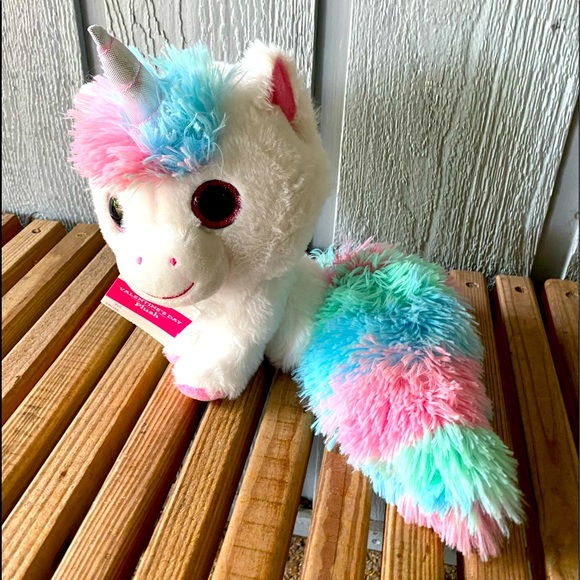Other - NWT Unicorn Plush Fluffy Tail New Valentine's Day Sweetheart Kids Girls Cute
